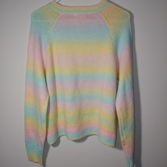 BB Dakota by Steve Madden Wool Blend Multicolor Sweater Size XL Yellow - Picture 6 of 6